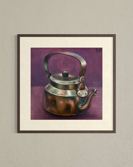 Silver Kettle 002 - Original Oil Painting Artwork For Sale