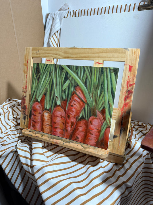 Carrots Original Oil Painting Artwork For Sale