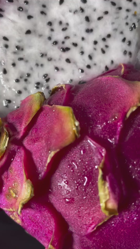 Dragon Fruit in a Grey Bowl Still Life Original Oil Painting Artwork For Sale