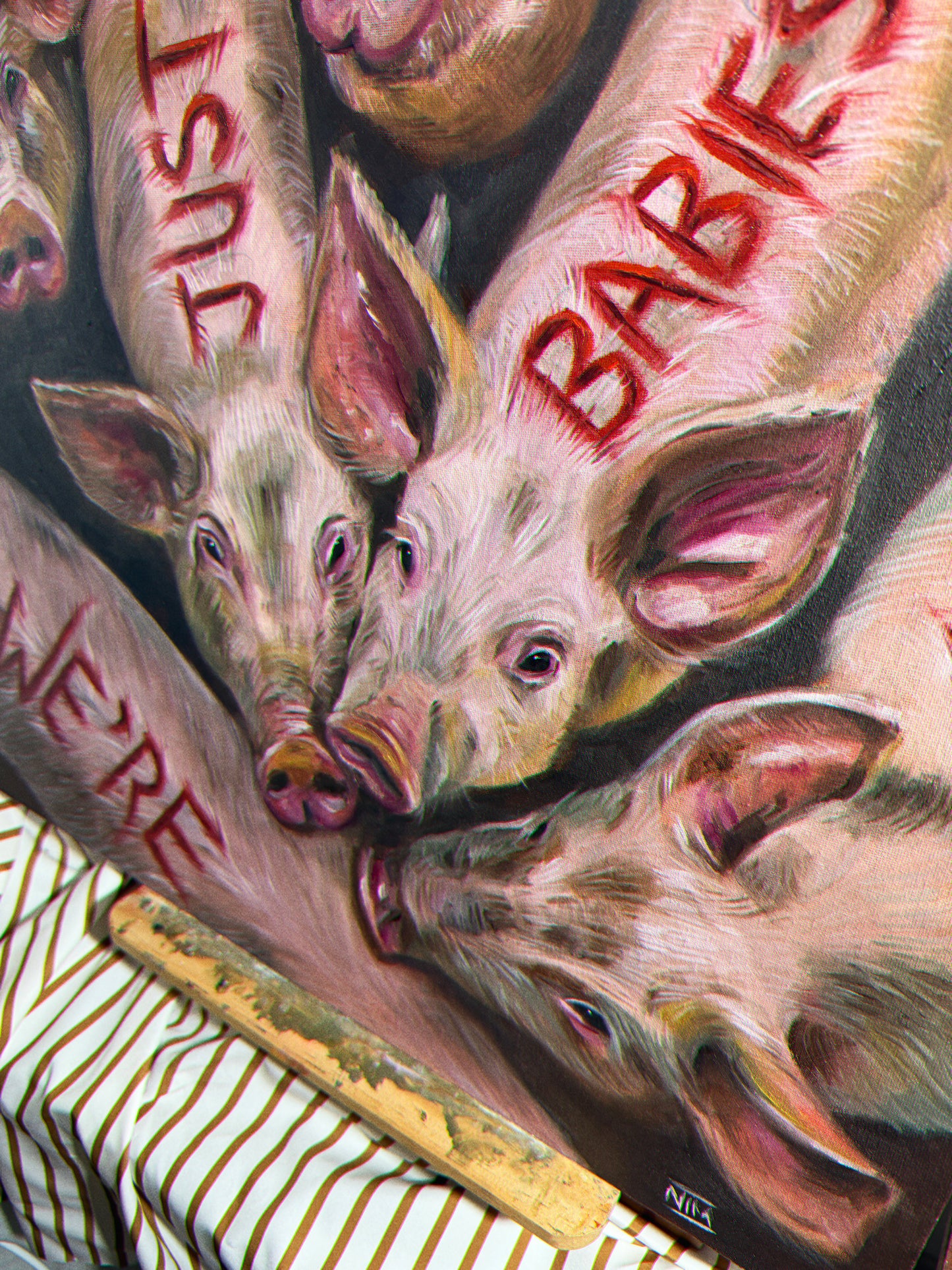 We Are Just Babies Original Oil Painting Artwork For Sale
