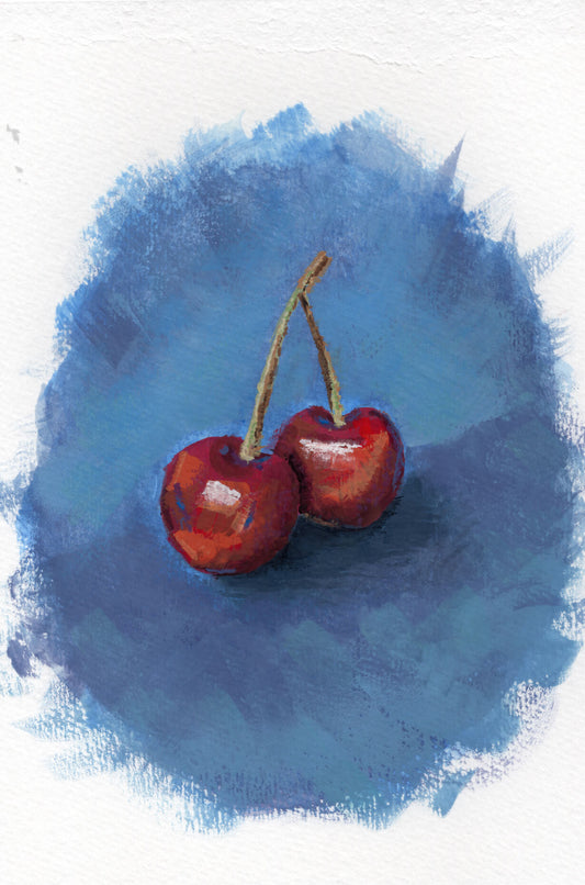 Cherries - Original Gouache Painting