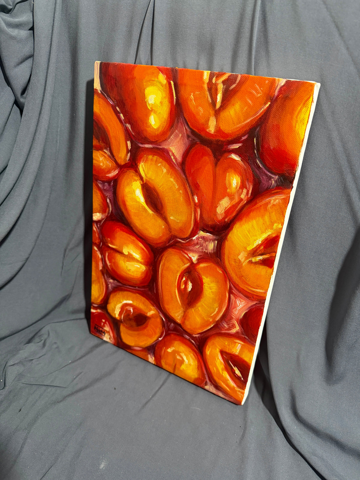 Peaches Original Oil Painting Artwork For Sale
