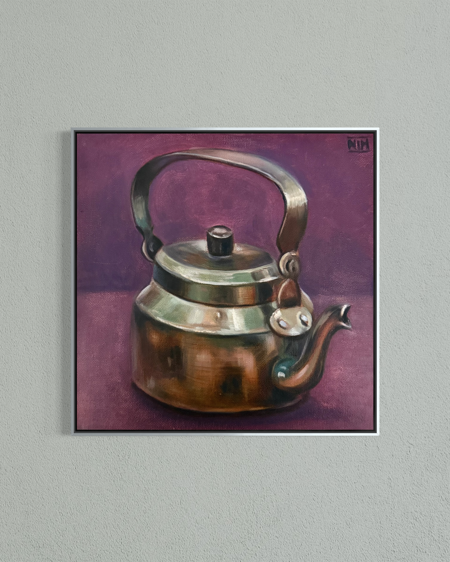 Silver Kettle 002 - Original Oil Painting Artwork For Sale