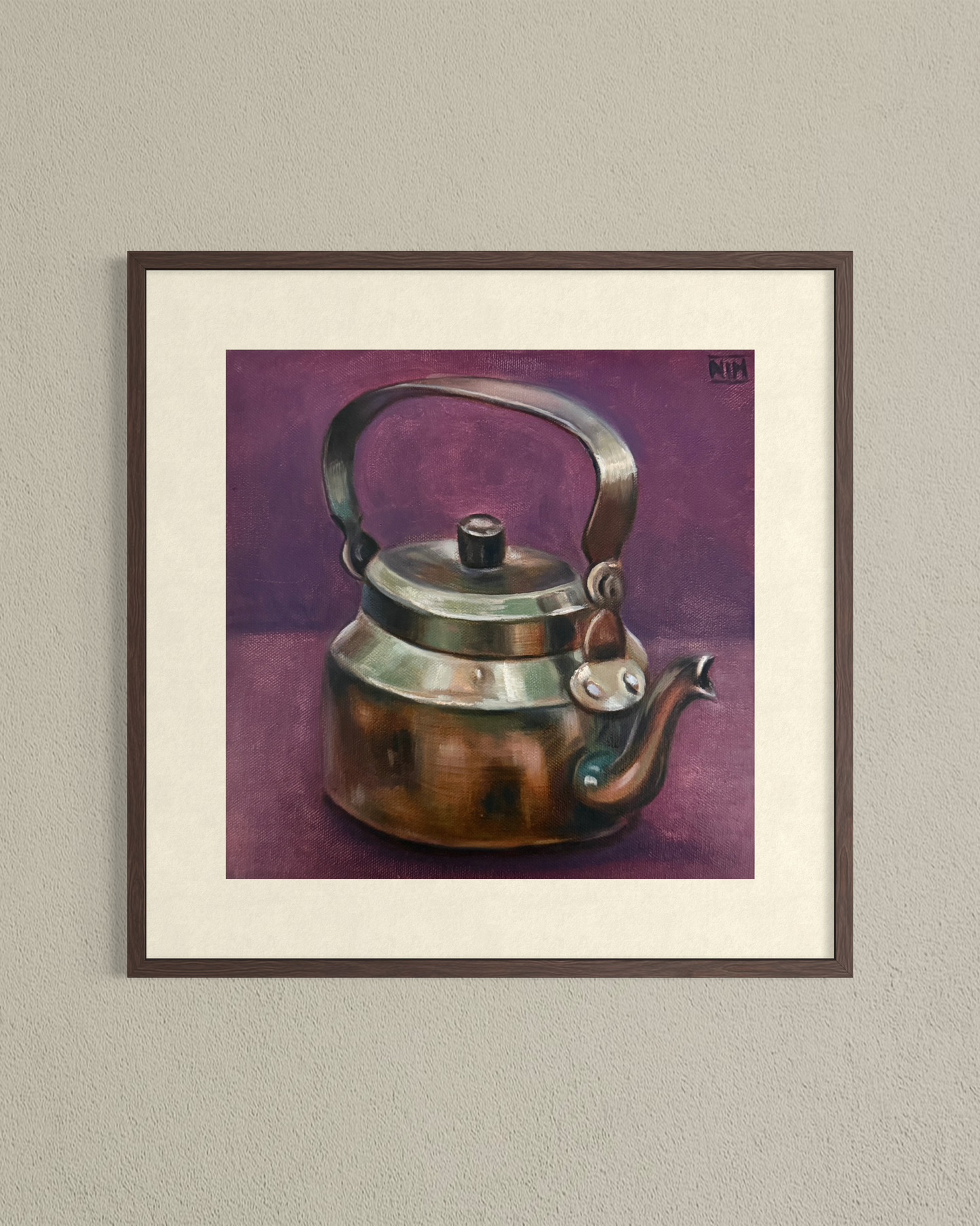 Silver Kettle 002 - Original Oil Painting Artwork For Sale