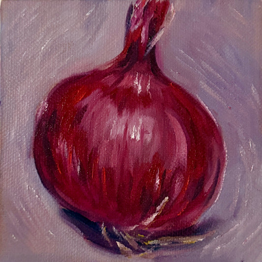 Onion Original Oil Painting Artwork For Sale