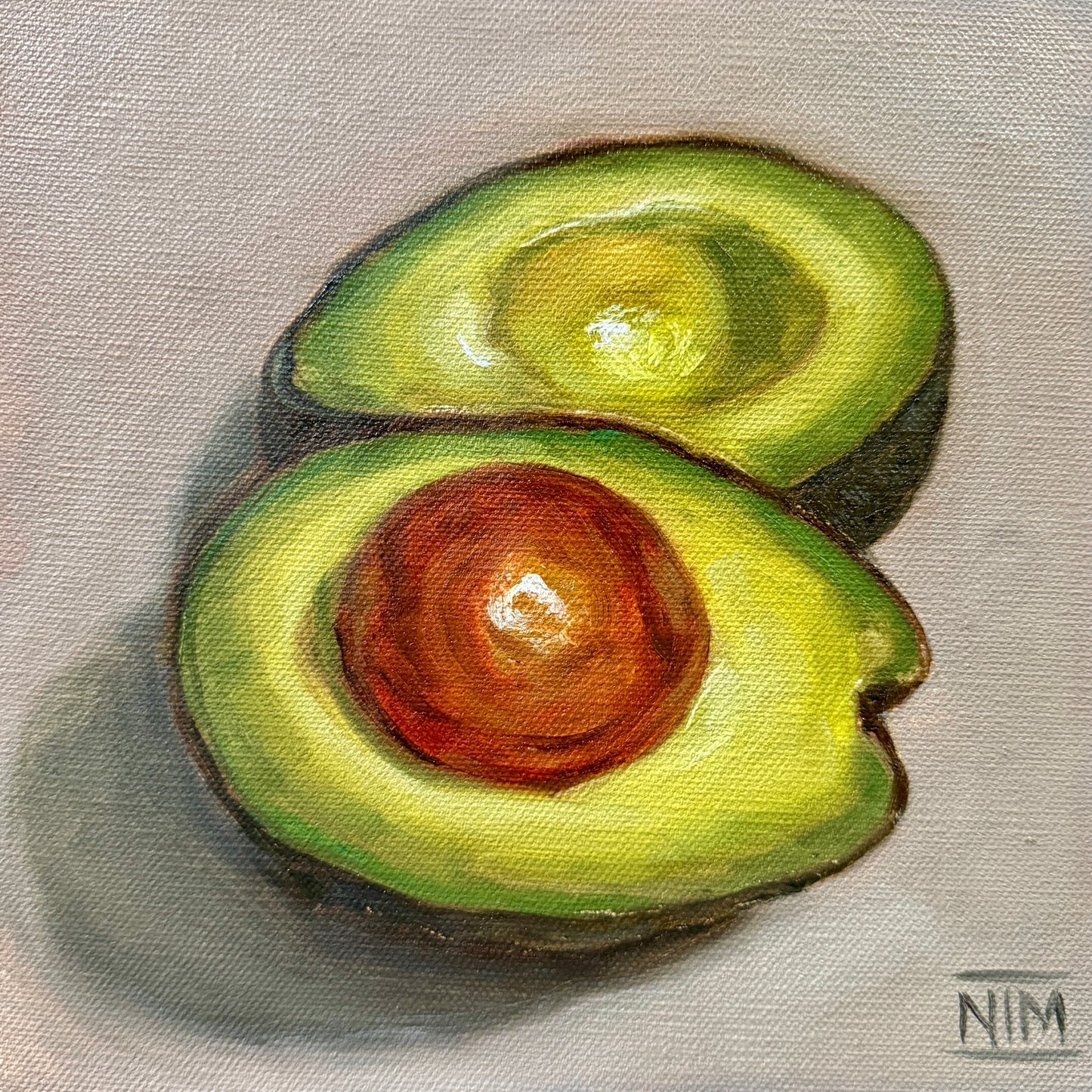 Avocados Original Oil Painting Artwork For Sale