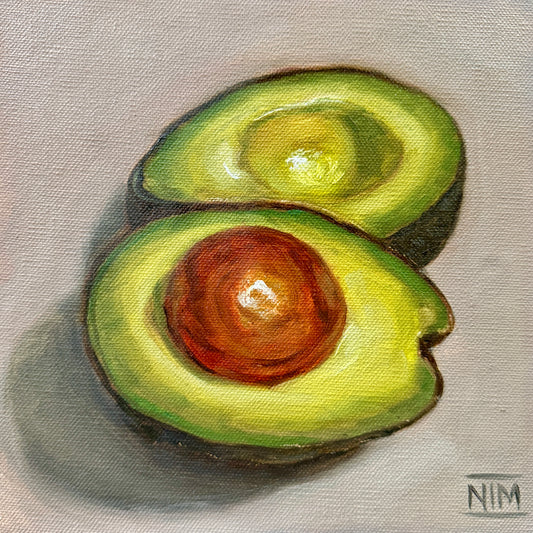 Avocados Original Oil Painting Artwork For Sale