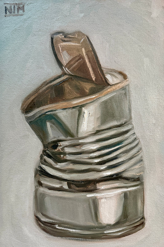 Crumpled Can Original Oil Painting Artwork For Sale