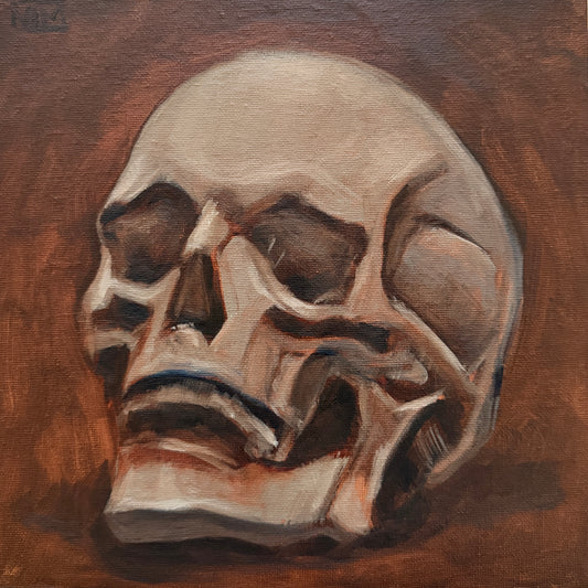 Skull Original Oil Painting Artwork For Sale