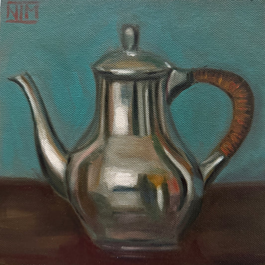 Silver Jug Original Oil Painting Artwork For Sale