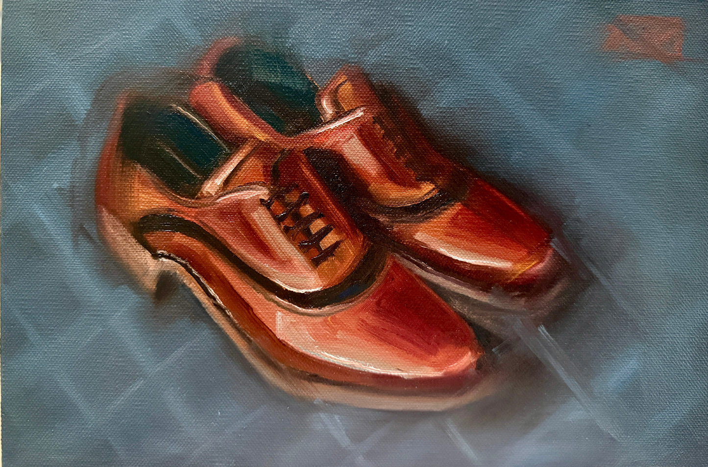 Brown Shoes Original Oil Painting Artwork For Sale