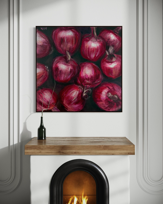 Onions Original Oil Painting Artwork For Sale