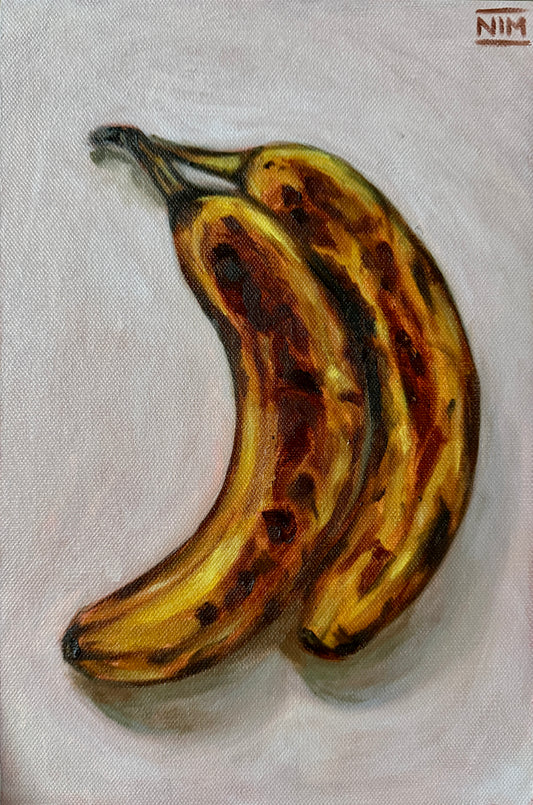 Bananas Original Oil Painting Artwork For Sale