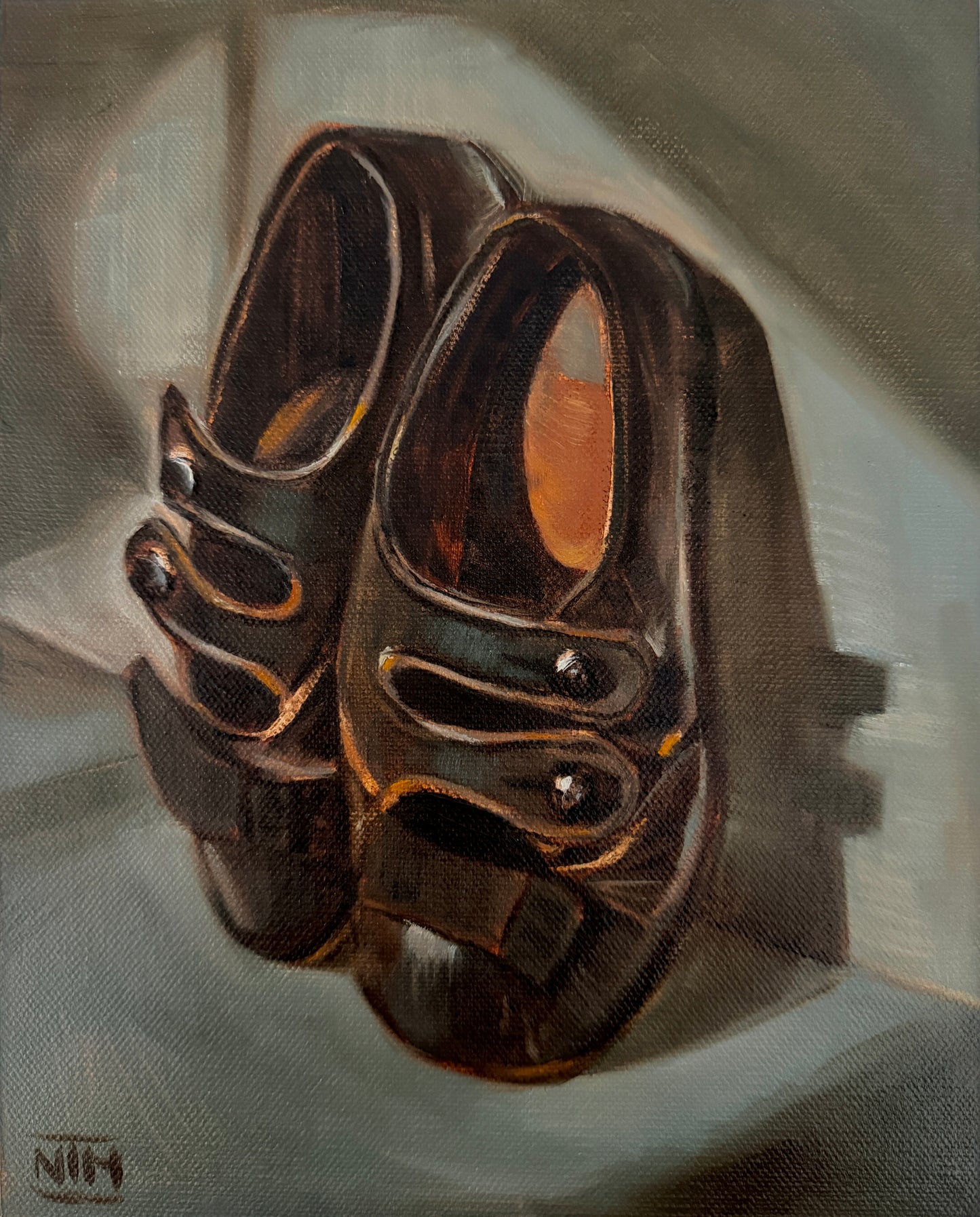 Worn Out Shoes Original Oil Painting Artwork For Sale