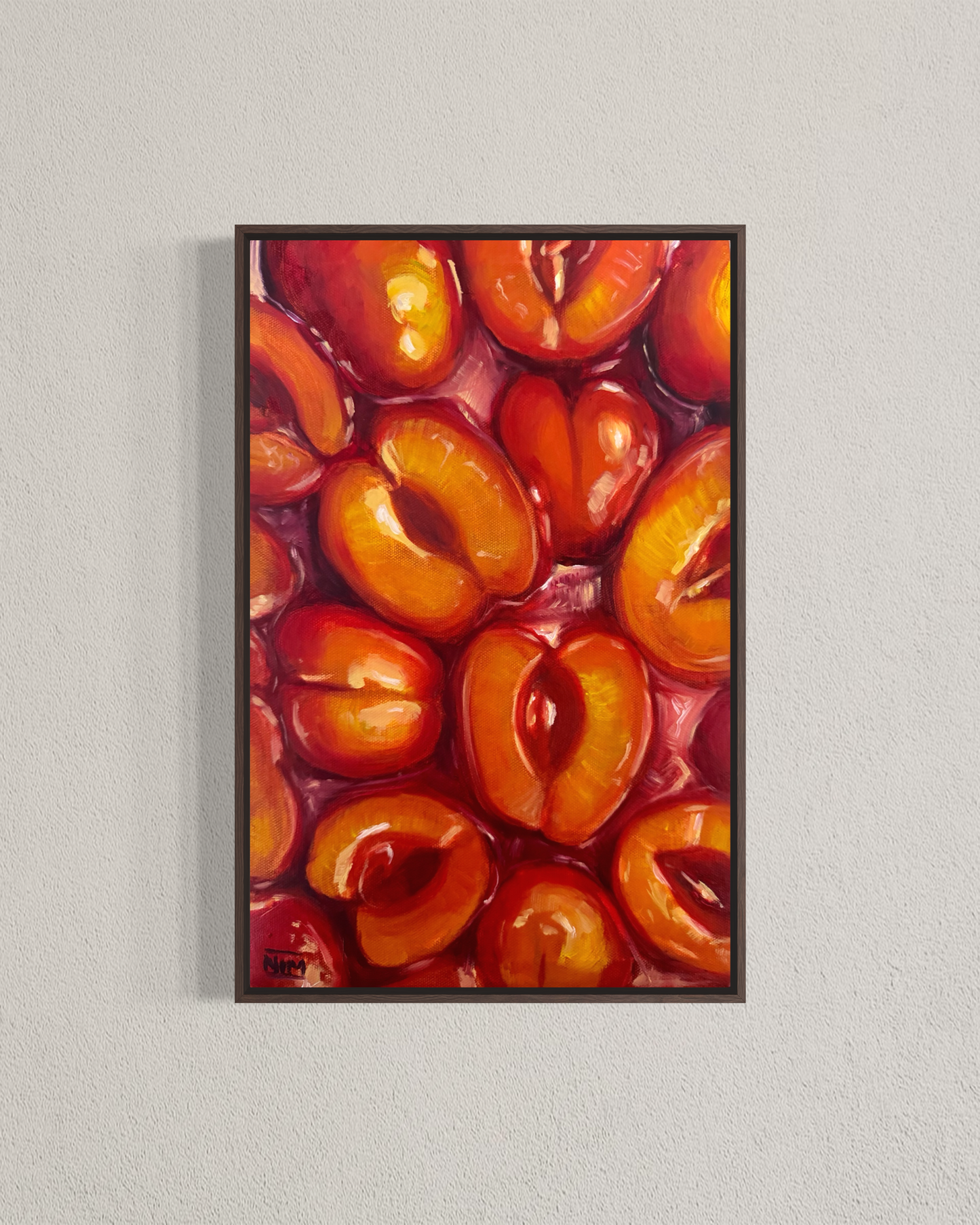 Peaches Original Oil Painting Artwork For Sale