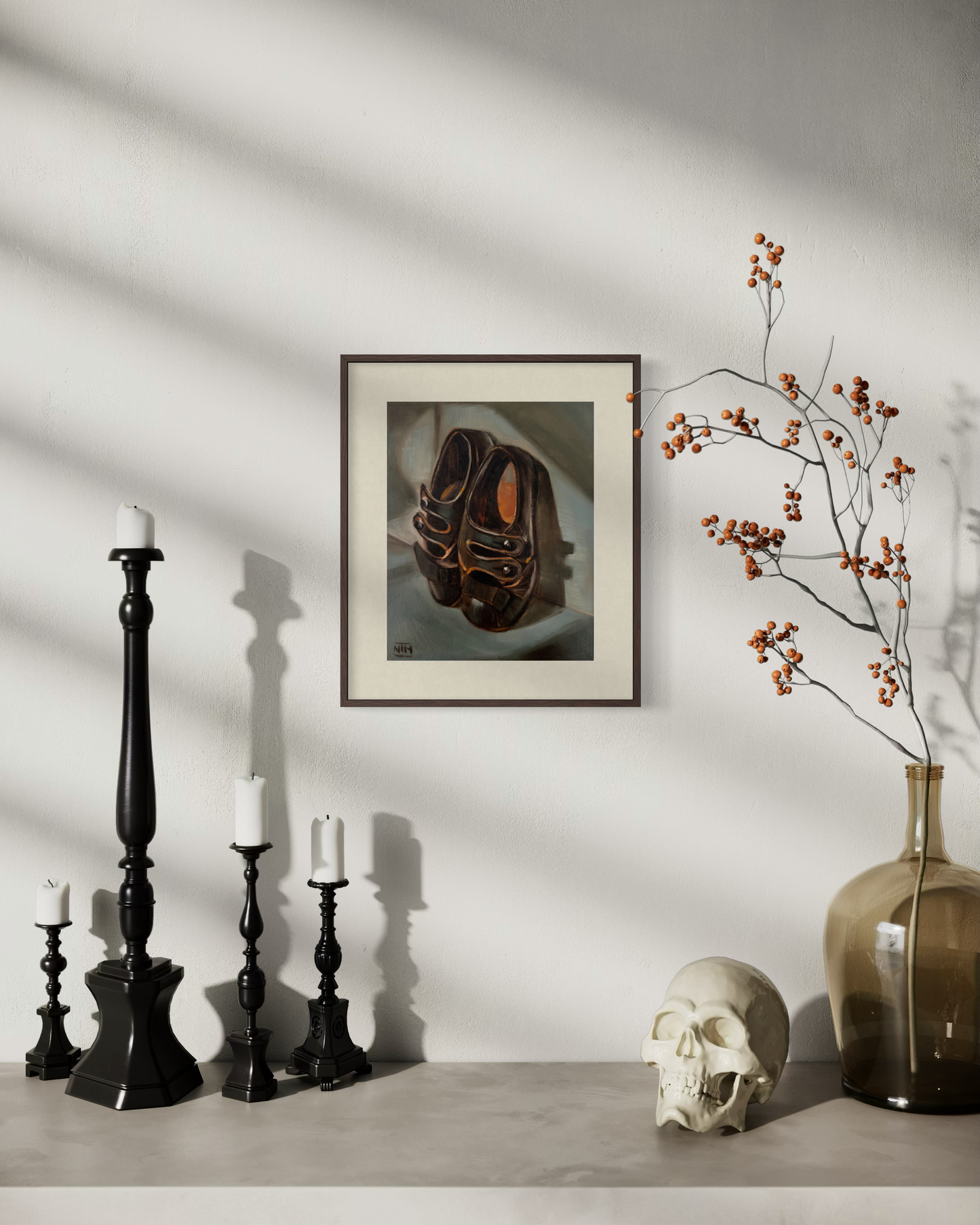 Worn Out Shoes Original Oil Painting Artwork For Sale