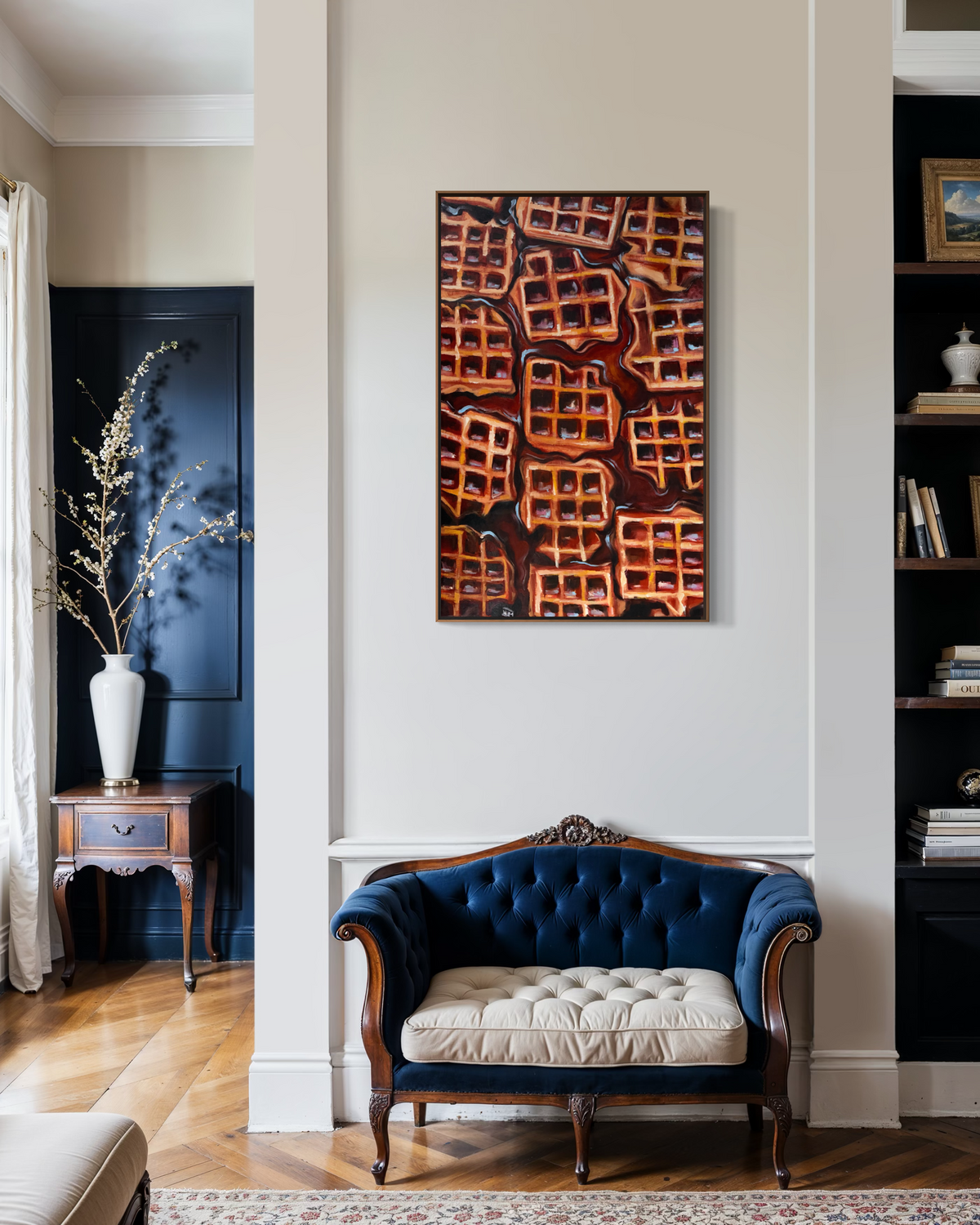 Waffles Original Oil Painting Artwork For Sale
