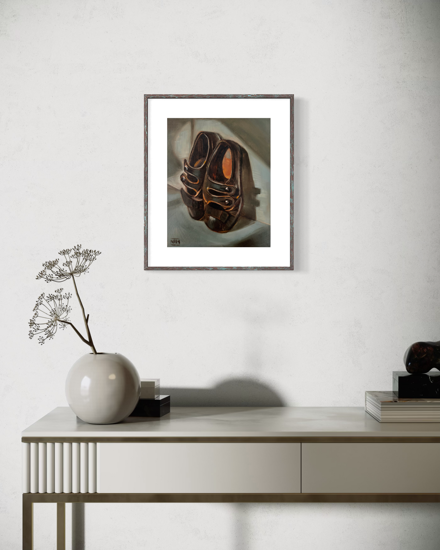 Worn Out Shoes Original Oil Painting Artwork For Sale