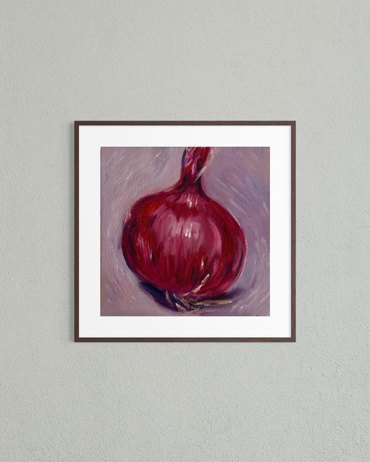 Onion Original Oil Painting Artwork For Sale