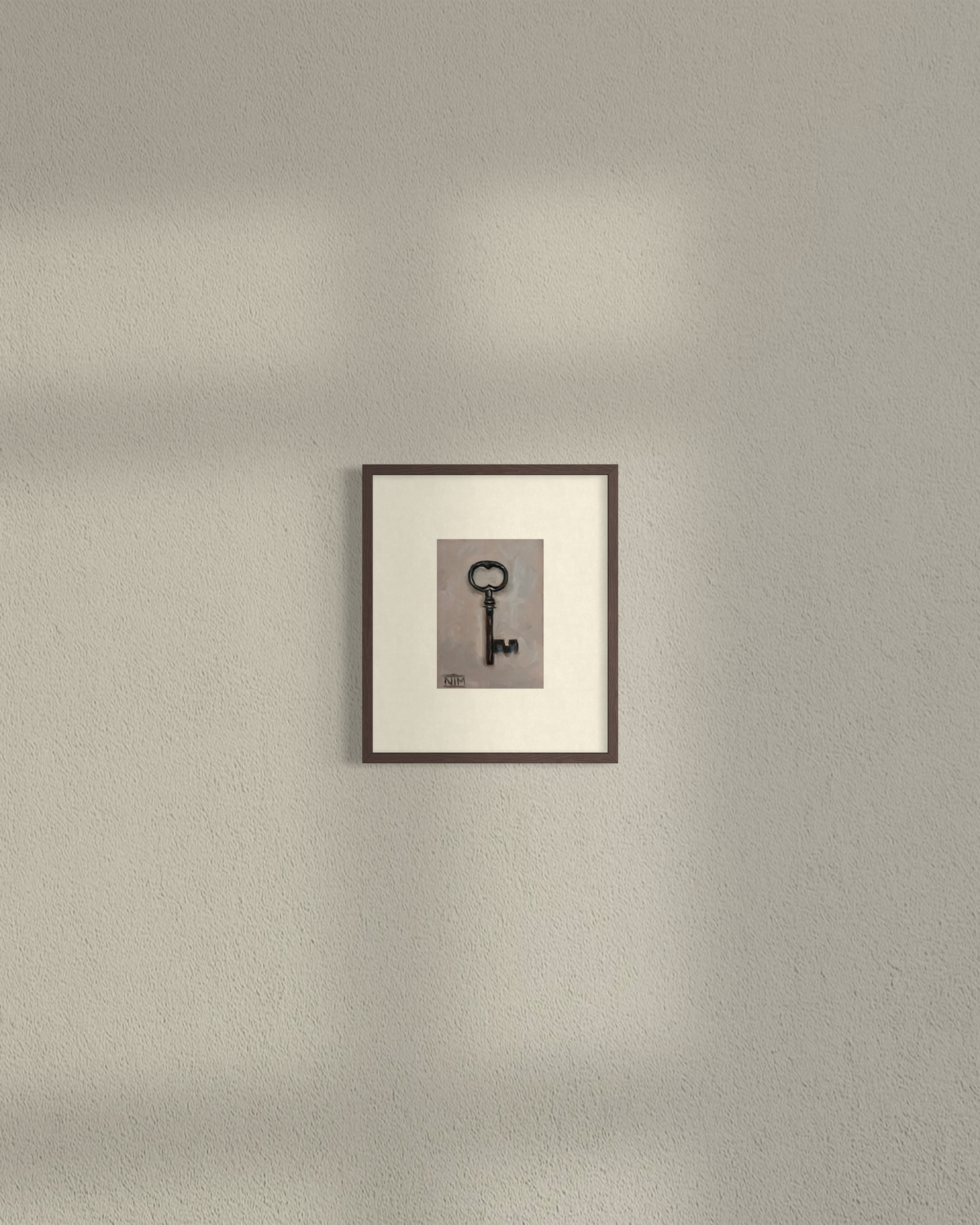 Antique Key Original Oil Painting Artwork For Sale
