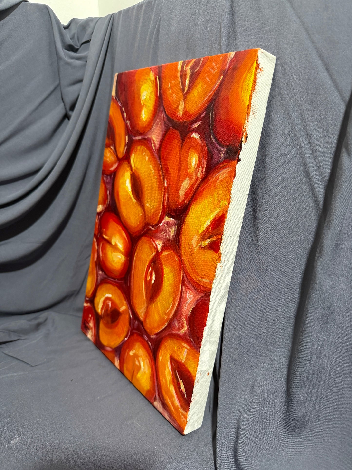 Peaches Original Oil Painting Artwork For Sale