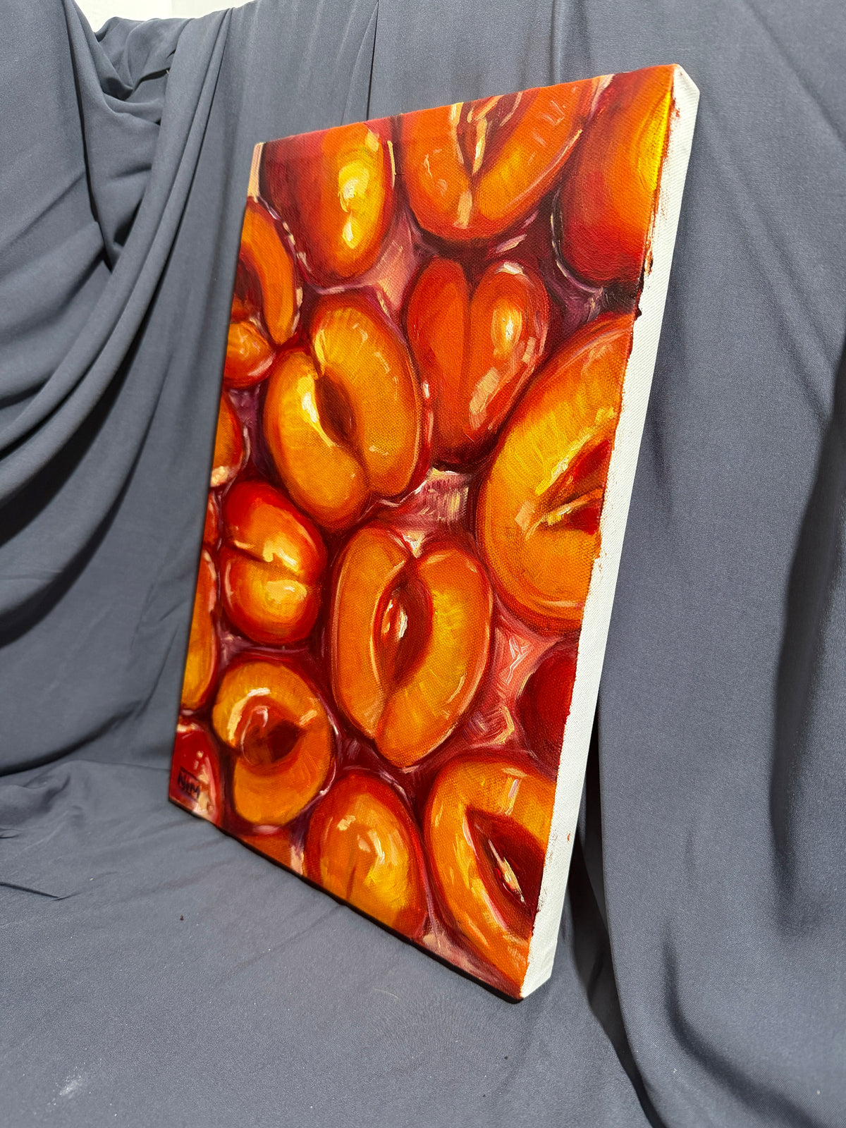 Peaches Original Oil Painting Artwork For Sale
