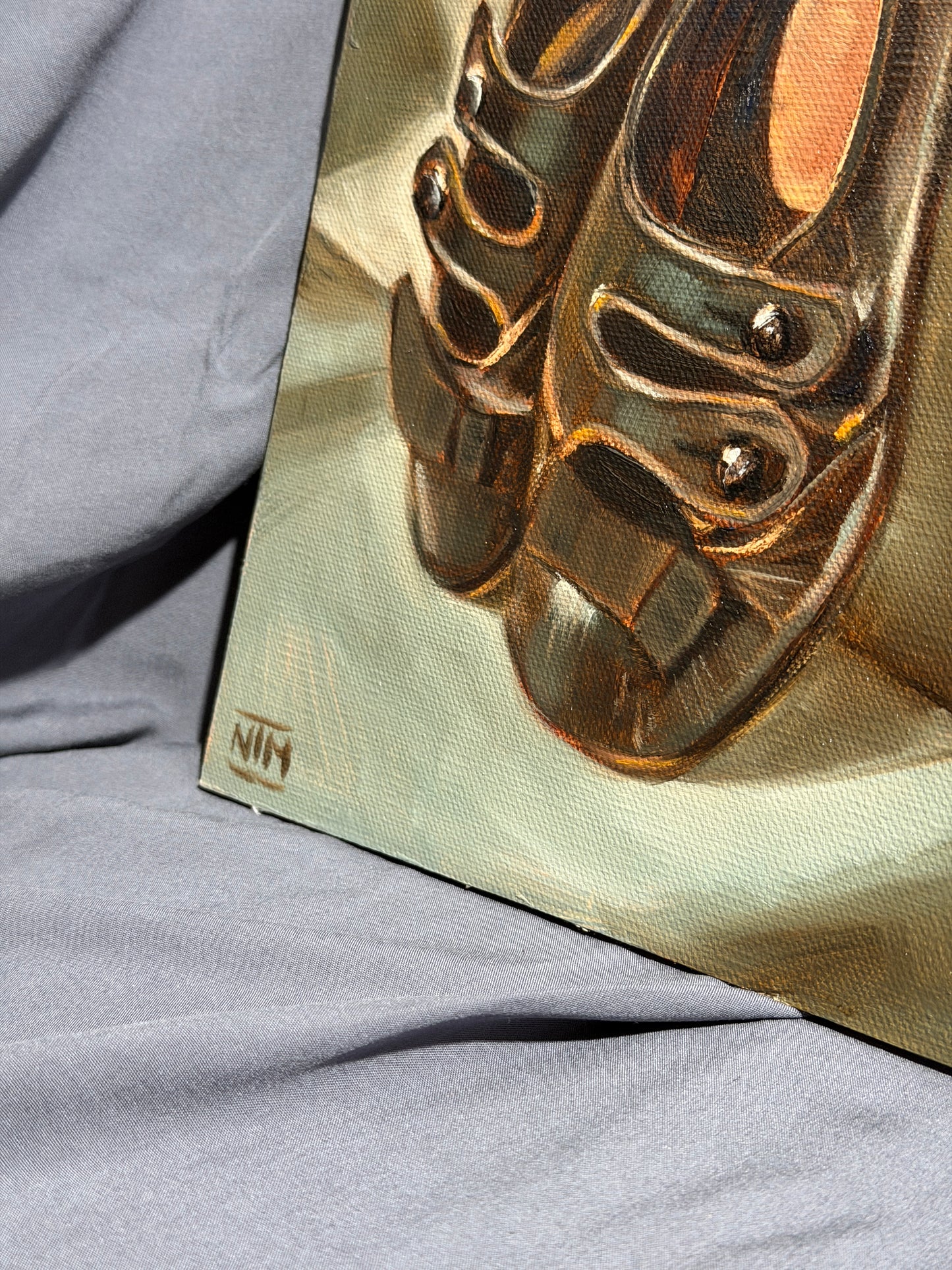 Worn Out Shoes Original Oil Painting Artwork For Sale