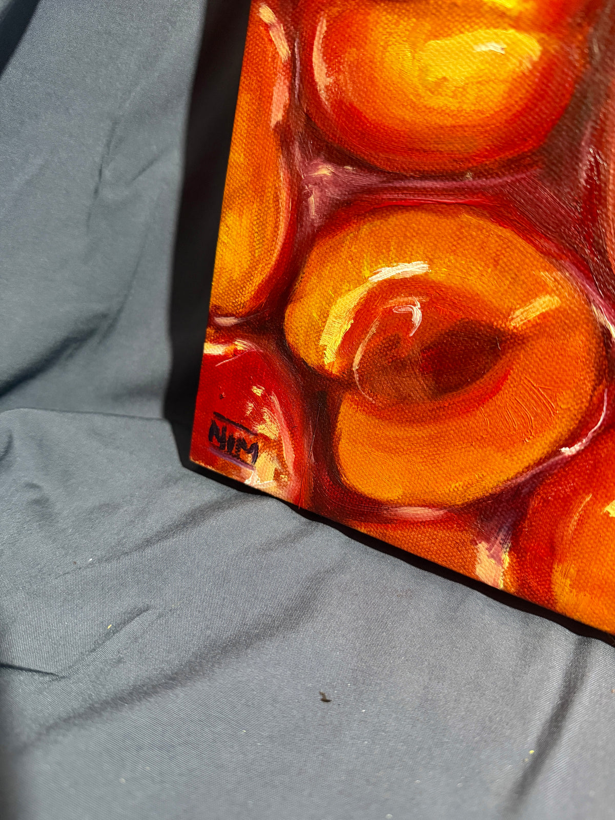 Peaches Original Oil Painting Artwork For Sale