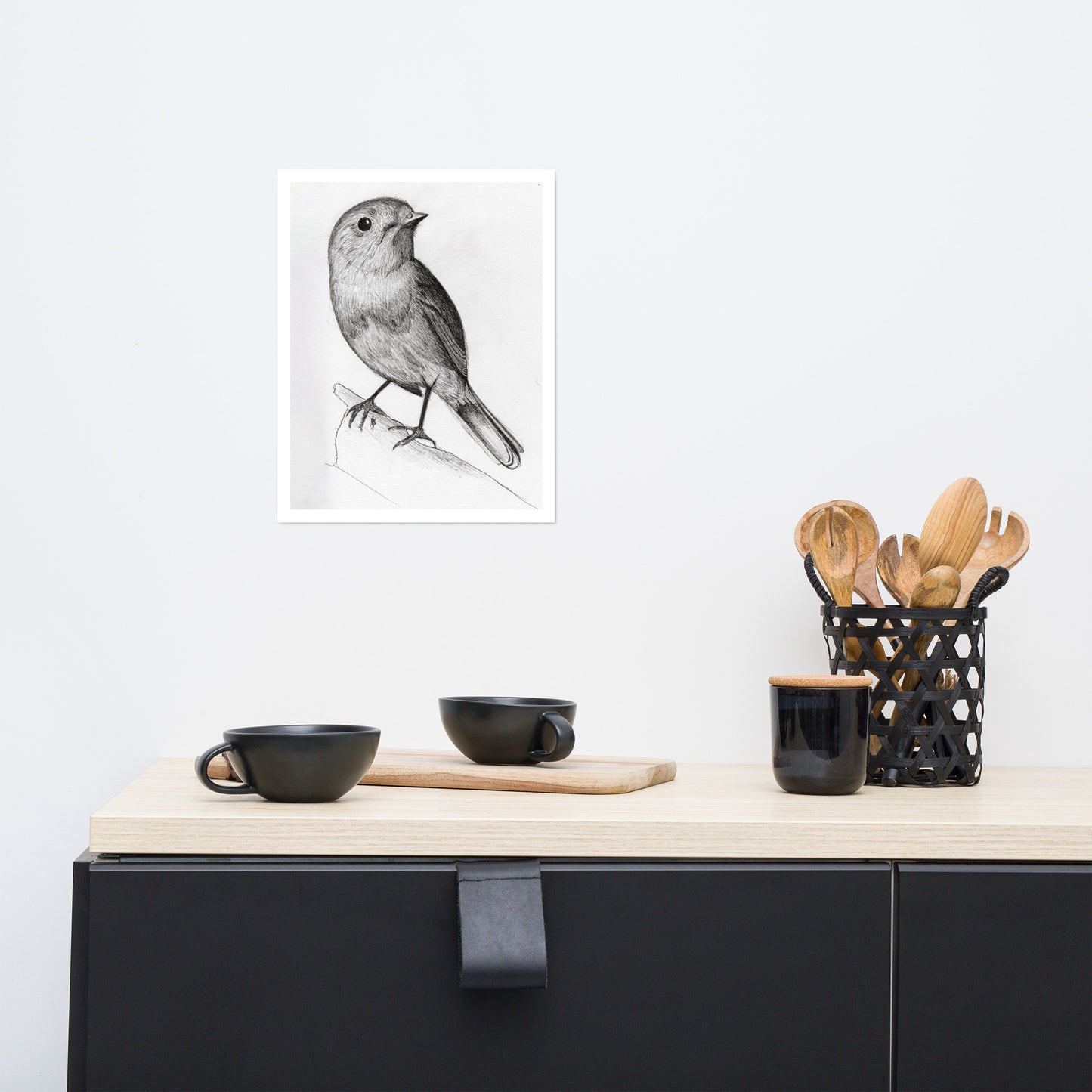 Bird Ink Pen Artwork Art Print For Sale