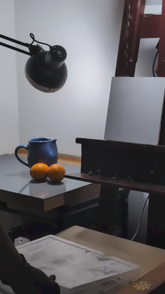 Blue Jug & Oranges Original Oil Painting Artwork For Sale