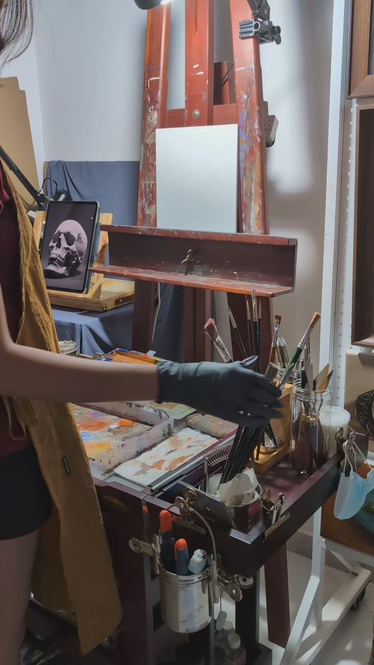 Skull Original Oil Painting Artwork For Sale