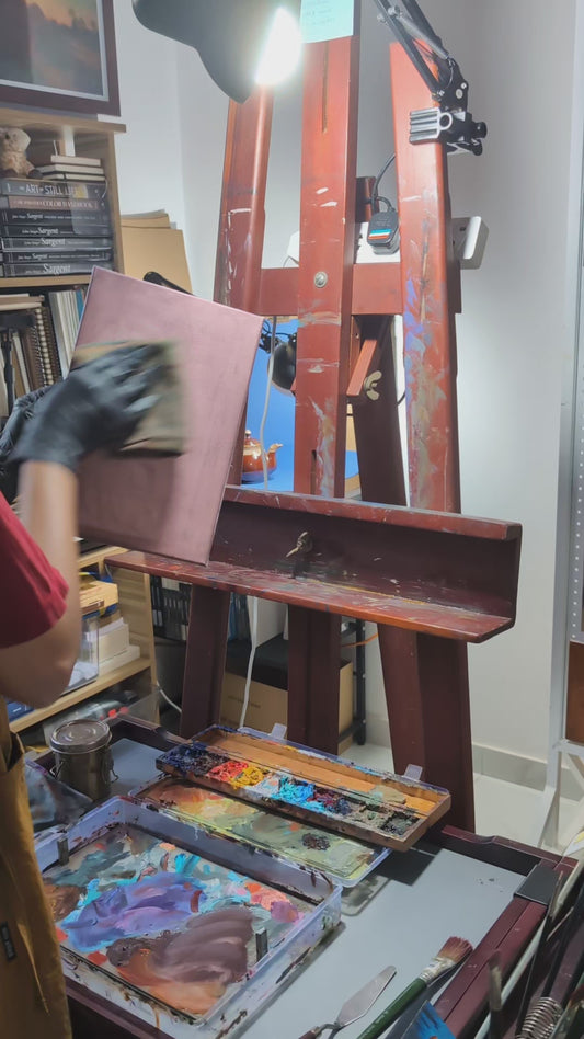 Brown Teapot Original Oil Painting Artwork For Sale