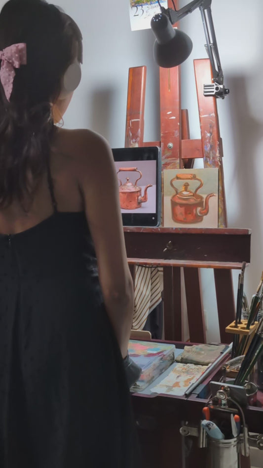 Copper Kettle - Original Oil Painting Artwork For Sale